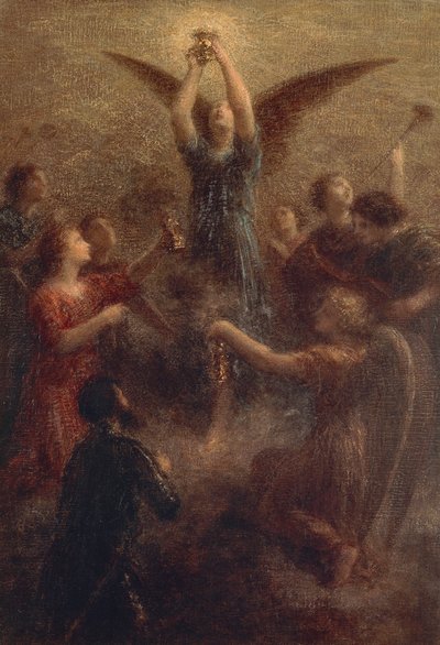 Frankrike, Paris, Den hellige gral av Ignace Henri Jean Fantin Latour