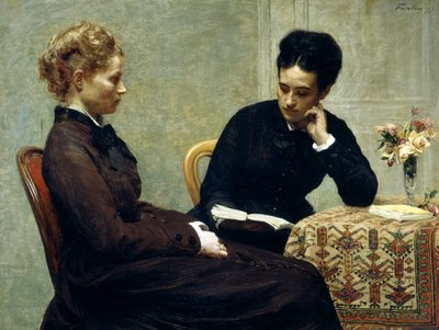 Lesning av Ignace Henri Jean Fantin Latour