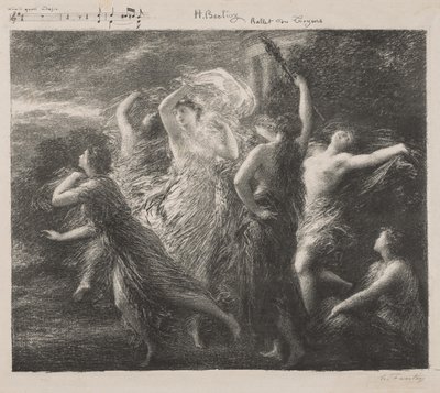 Ballet du Troyons, 1893. av Ignace Henri Jean Fantin Latour