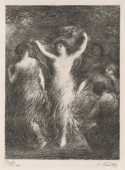 Danser, 1898. av Ignace Henri Jean Fantin-Latour