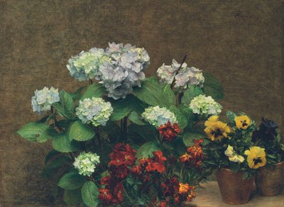 Blomster av Ignace Henri Jean Fantin Latour