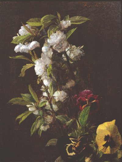 Blomster, 1876 av Ignace Henri Jean Fantin Latour
