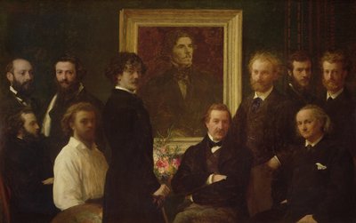 Hyllest til Delacroix av Ignace Henri Jean Fantin-Latour