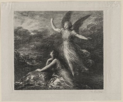 Paradise og Peri, 1884. av Ignace Henri Jean Fantin Latour
