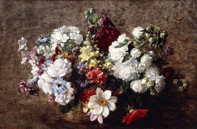 Blandet bukett av Ignace Henri Jean Fantin Latour