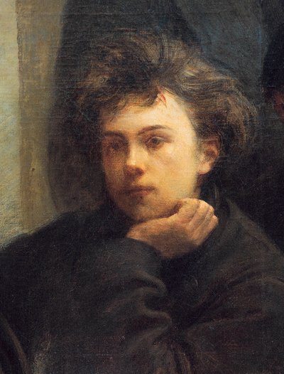 Portrett av Arthur Rimbaud, detalj fra maleriet Corner Table av Ignace Henri Jean Fantin Latour