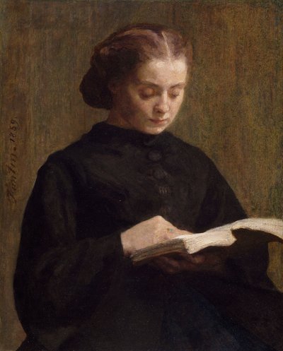 Portrett av Mademoiselle Marie Fantin-Latour, 1859 av Ignace Henri Jean Fantin Latour