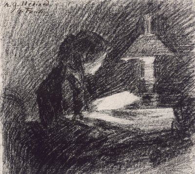 Lesning av Ignace Henri Jean Fantin Latour