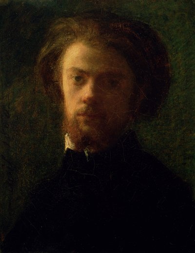 Selvportrett, 1860 av Ignace Henri Jean Fantin Latour