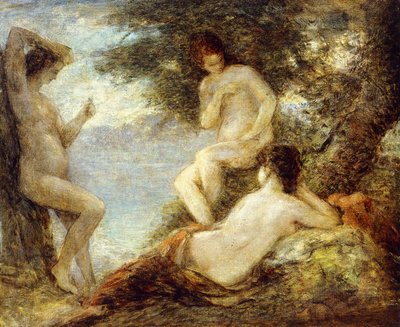 sirener; Havfruer, ca. 1904 av Ignace Henri Jean Fantin-Latour