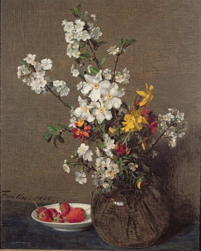 Vårbukett, 1865 av Ignace Henri Jean Fantin Latour