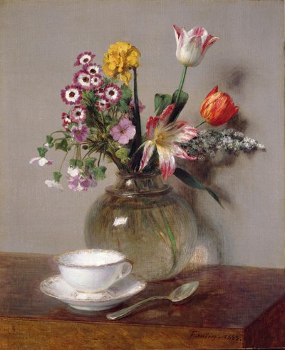 Vårbukett, 1865 av Ignace Henri Jean Fantin Latour