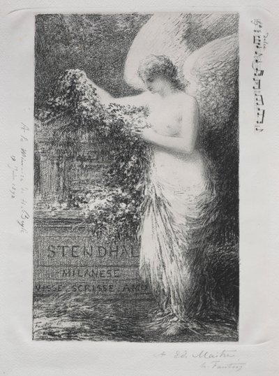 På Stendhal, 1892. av Ignace Henri Jean Fantin Latour