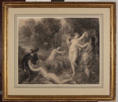 Tannhauser au Venusberg (kritt på papir) av Ignace Henri Jean Fantin-Latour