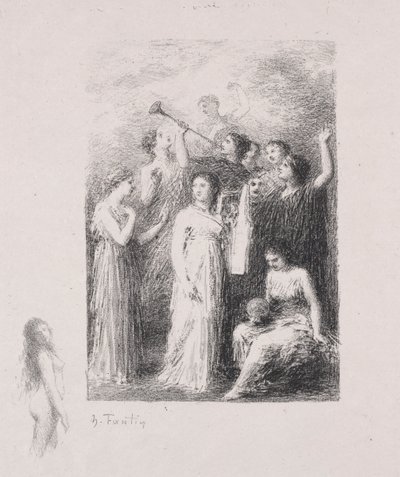 Den blinde. av Ignace Henri Jean Fantin Latour