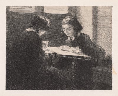 The Embroideres Les Embroiderers, 1898. av Ignace Henri Jean Fantin Latour