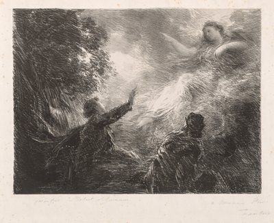 Alpenes fe, 1873. av Ignace Henri Jean Fantin Latour