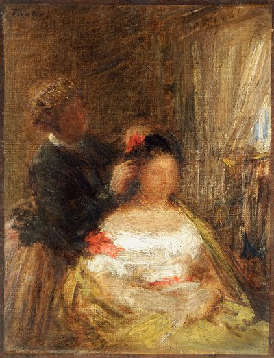 Frisøren av Ignace Henri Jean Fantin Latour