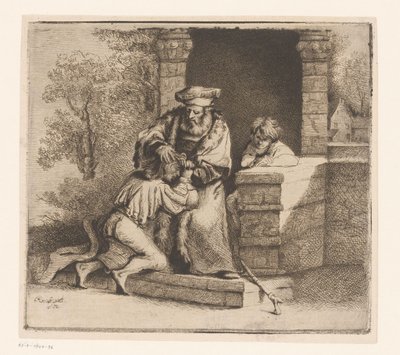 Hjemkomsten til den fortapte sønnen av Ignace Joseph de Claussin (attributed to)