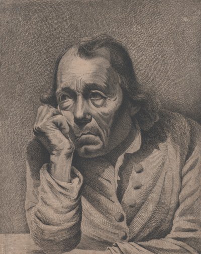 Den melankolske mannen, ca. 1800. av Ignace Joseph de Claussin