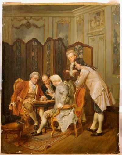 Backgammon-spillerne, 1866 av Ignacio Leon y Escosura