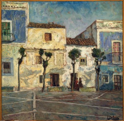 Hus i solen av Ignacio Zuloaga y Zabaleta
