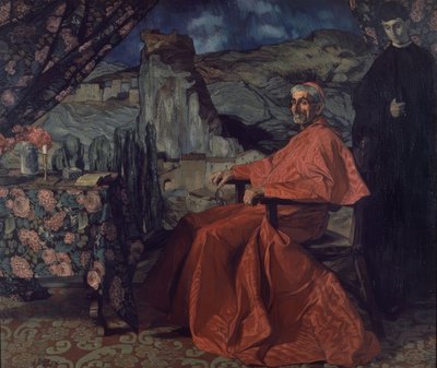 EL CARDENAL - 1912 - O / L - 201 X 236 CM av Ignacio Zuloaga y Zabaleta