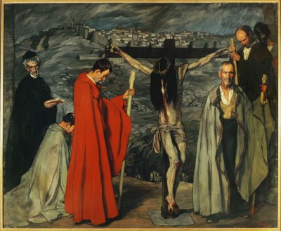 Ignacio Zuloaga / Bleeding Christ or Blood Christ , 1911, Olje på lerret, 250 × 300 cm av Ignacio Zuloaga y Zabaleta