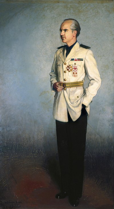 Portrett av Ramon SERRANO SUNER (1901-2003) spansk dommer og politiker (olje på lerret) av Ignacio Zuloaga y Zabaleta
