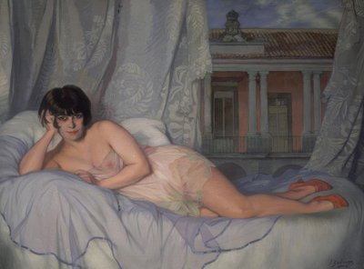 LADY OF ESCARDO - 1927 - O / L - 124X163 CM av Ignacio Zuloaga y Zabaleta