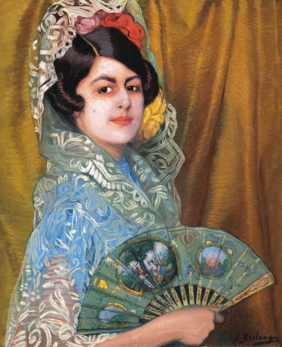 Dame med vifte Dame med vifte. av Ignacio Zuloaga y Zabaleto