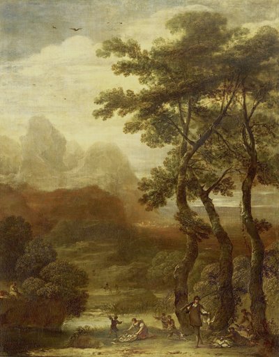 Landskap med jegere av Ignacio de Iriarte