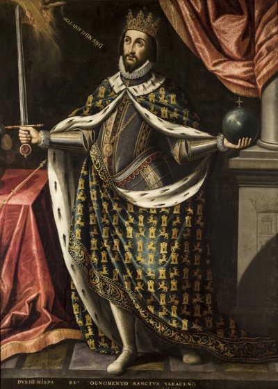 Kong Ferdinand den hellige av Ries, Ignatius av (ca. 1612-1661), ca. 1655-1665. olje på lerret av Ignacio de Ries