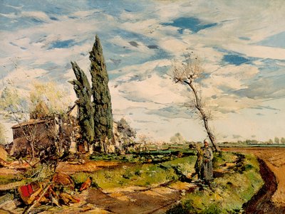 "" Kapellet "" Maleri av Ignasi Mallol (1892-1940). 1925. Barcelona. Nasjonalmuseet for kunst i Catalonia. av Ignasi Mallol Casanovas