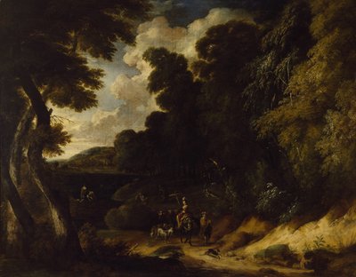 Landskap med figurer (olje på lerret) av Ignatius van der Stock