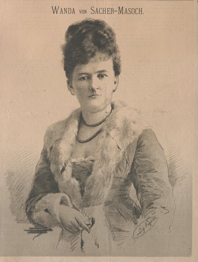 Forfatter Wanda von Sacher-Masoch, født Angelika Aurora Rümelin, 1879. av Ignaz Eigner