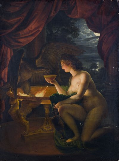 Hebe vanner Zevs-ørnen med nektar av Ignaz Unterberger