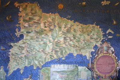 Kart over Sicilia av Ignazio Danti