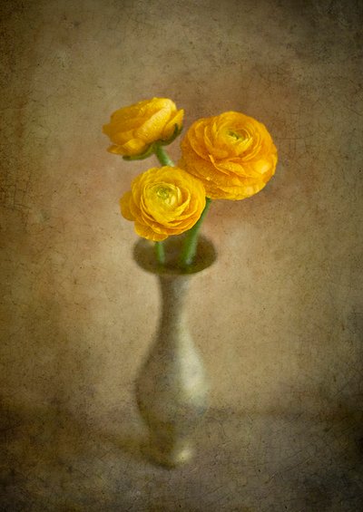 Golden Ranunculus-vase av Igor Tokarev