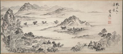 Utsikt over West Lake, 1700-tallet. av Taiga Ike
