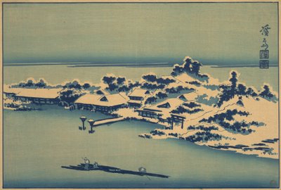 Vinterlandskap, tidlig midten av 1800-tallet. av Ikeda Eisen