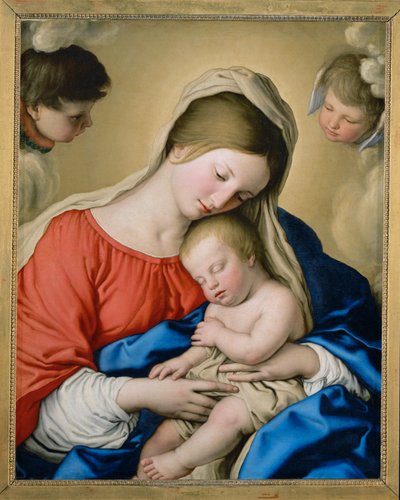 Der Schlaf des Jesuskindes von Il (1609-85) Sassoferrato