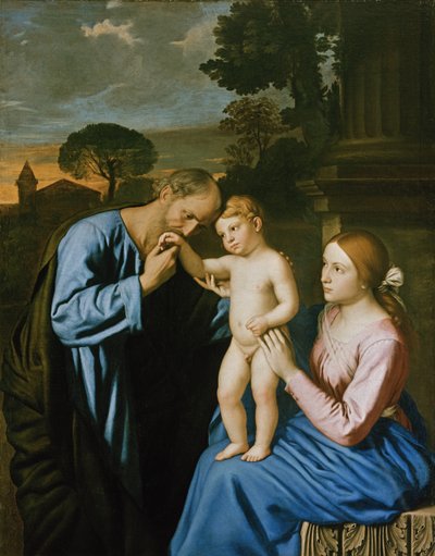 Den hellige familie av Il Sassoferrato