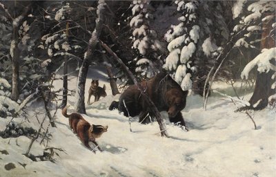 Bjørnejakten av Illarion Mikhailovich Pryanishnikov