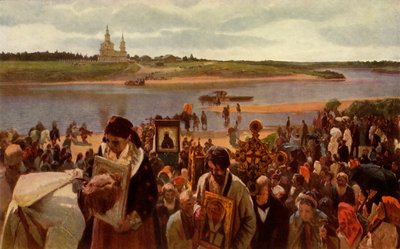 'The Procession of the Cross', 1893, 1965. av Illarion Pryanishnikov