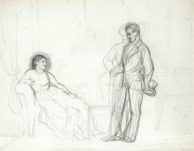 Adelina Patti som Violetta i operaen La traviata av Giuseppe Verdi, slutten av 1860-tallet-begynnelsen av 1870-tallet av Ilya Efimovich Repin