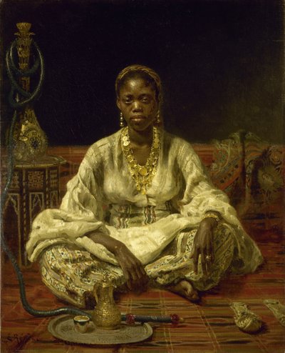 Svart kvinne, 1875-1876. av Ilya Efimovich Repin
