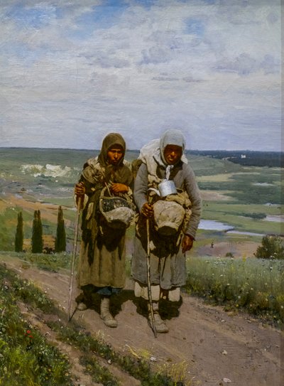 FROMME KVINNER PÅ PILGRIM av Ilya Efimovich Repin