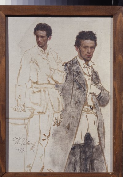 Portrett av Nikolai Ventsel. Maleri av Ilya Yefimovich Repin (Ilia Repin) (1844-1930), olje på lerret av Ilya Efimovich Repin