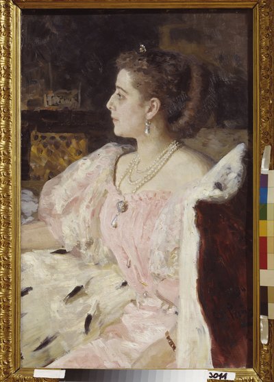 Portrett av prinsesse Nitalia Golovina av Ilya Efimovich Repin